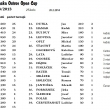 Placka Ostrov Open Cup - Tabulka po 25.kole